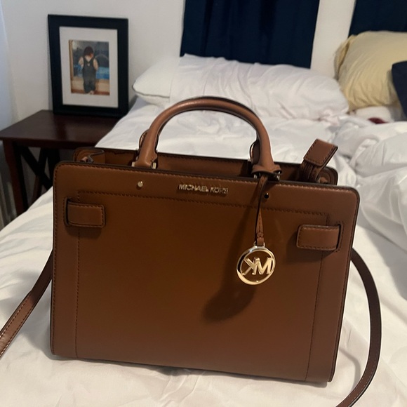 Michael Kors Brown Leather Satchel - Picture 1 of 3